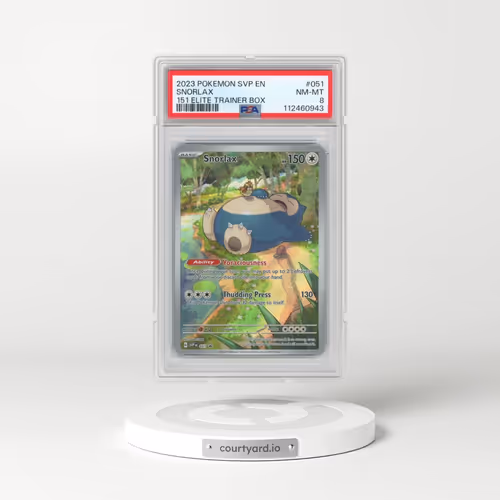 2023 Pokémon Svp EN-SV Black Star Promo #051 Snorlax - 151 Elite Trainer Box (PSA 8 NM-MT)