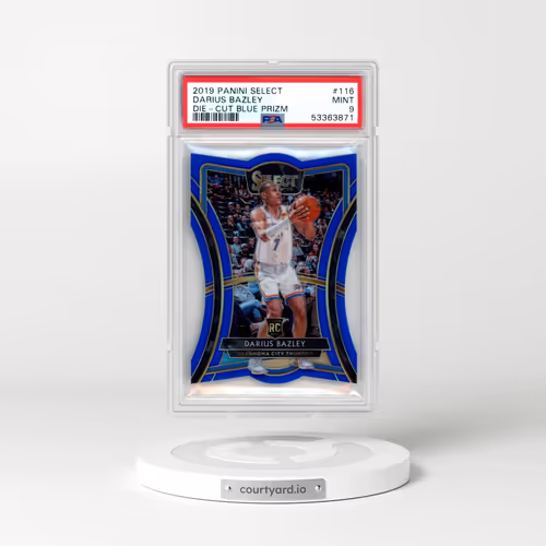 2019 Panini Select #116 Darius Bazley - Die-Cut Blue Prizm (PSA 9 MINT)