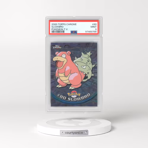 2000 Chrome Series 2 #80 Slowbro - Chrome (Topps Chrome Stamp on Front of Card) (PSA 9 MINT)