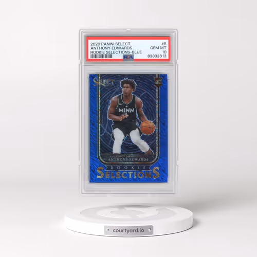 2020 Panini Select Rookie Selections #5 Anthony Edwards - Blue (PSA 10 GEM MINT)
