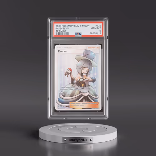 2019 Pokémon Sun & Moon Team Up #175 Evelyn - Full Art (PSA 10 GEM MINT)