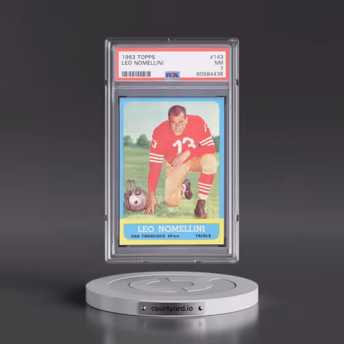 1963 Topps #143 Leo Nomellini (PSA 7 NM)