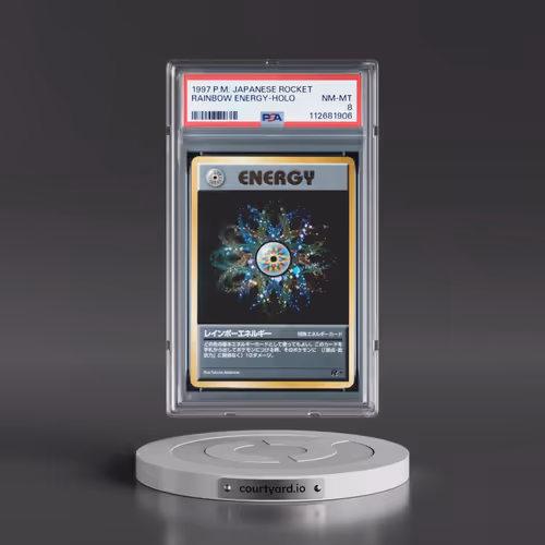 1997 Pokémon Rocket Rainbow Energy - Holo (PSA 8 NM-MT)
