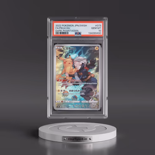 2022 Pokémon Sword & Shield Dark Phantasma #073 Pikachu - Full Art (PSA 10 GEM MINT)