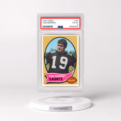 1970 Topps #140 Tom Dempsey (PSA 4 VG-EX)