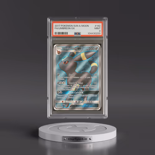 2017 Pokémon Sun & Moon #142 Umbreon GX - Holo Full Art (PSA 9 MINT)