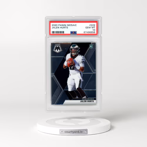 2020 Panini Mosaic #222 Jalen Hurts (PSA 10 GEM MINT)