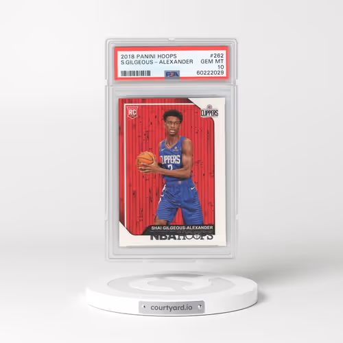 2018 Panini Hoops #262 Shai Gilgeous-Alexander (PSA 10 GEM MINT)