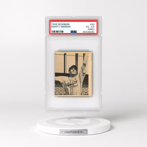 1948 Bowman #40 Marty Marion (PSA 4 VG-EX)