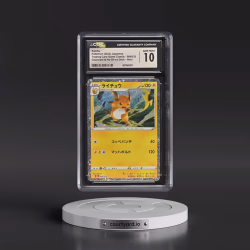 2023 Pokémon Cll-Trading Card Game Classic Charizard & HO-Oh EX Deck #009 Raichu (CGC 10 GEM MINT)