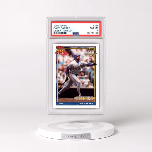 1991 Topps Desert Shield #235 Dave Parker (PSA 8 NM-MT)