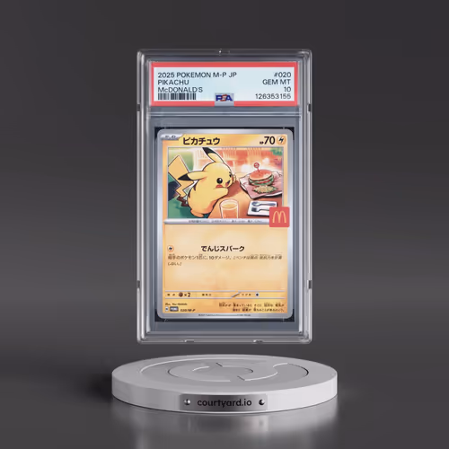 2025 Pokémon M-P Promo #020 Pikachu - McDonald's (PSA 10 GEM MINT)