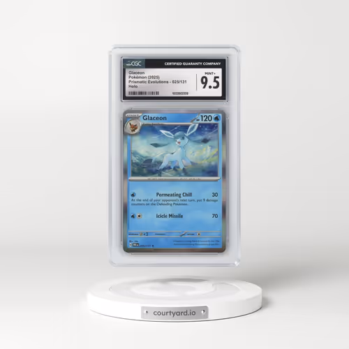 2025 Prismatic Evolutions - PRE EN #025/131 Glaceon - Holo (CGC 9.5 MINT+)