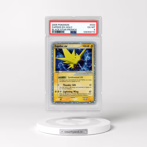 2005 Pokémon Black Star Promos #033 Zapdos EX - Holo Holo (PSA 6 EX-MT)