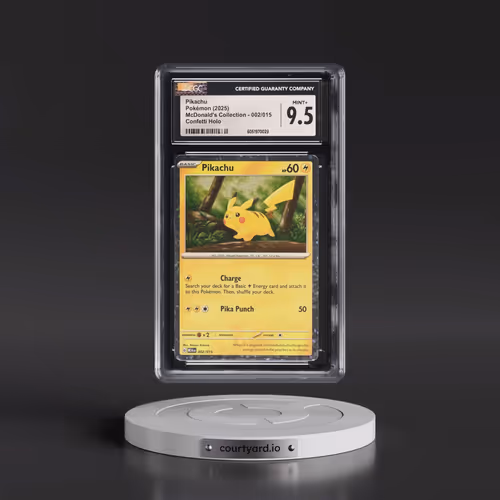 2025 Pokémon M24 EN-Mcdonald's Collection #002 Pikachu (CGC 9.5 MINT+)