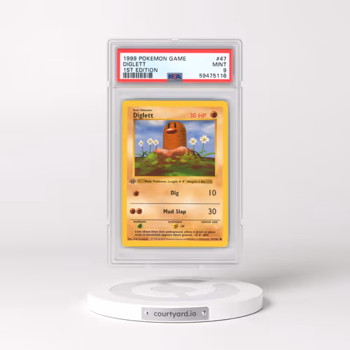 1999 Pokémon Game #47 Diglett - 1st Edition (PSA 9 MINT)