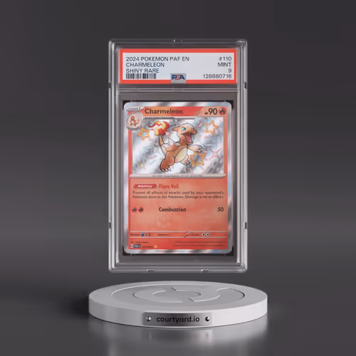 2024 Pokémon Paf EN-Paldean Fates #110 Charmeleon - Shiny Rare (PSA 9 MINT)