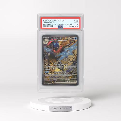 2024 Pokémon Svp EN-SV Black Star Promo #132 Greninja EX - Holo Shrouded Fable Special Illustration Collection (PSA 9 MINT)