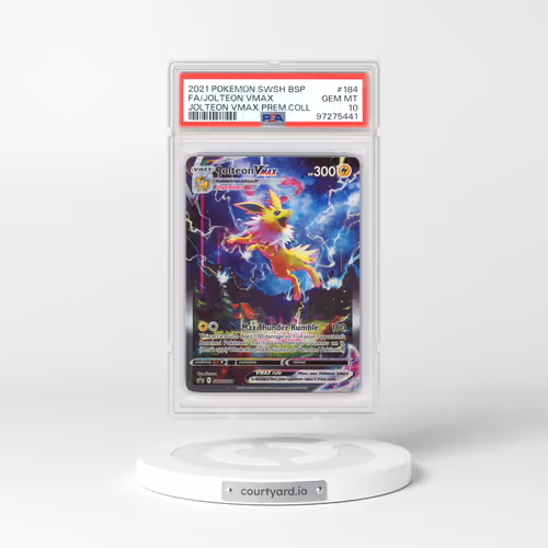 2021 Pokémon Swsh Black Star Promo #184 Jolteon Vmax - Full Art Jolteon Vmax Premium Collection (PSA