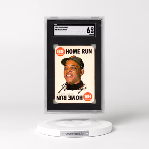 1968 Topps Game #8 Willie Mays (SGC 6 EX-MT)