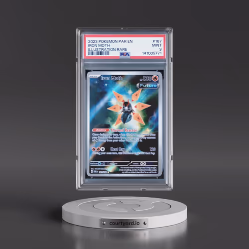 2023 Pokémon Par EN-Paradox Rift #187 Iron Moth - Illustration Rare (PSA 9 MINT)