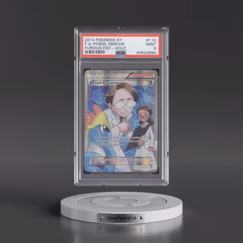 2014 Pokémon XY Furious Fists #110 Fossil Researcher - Full Art (PSA 9 MINT)