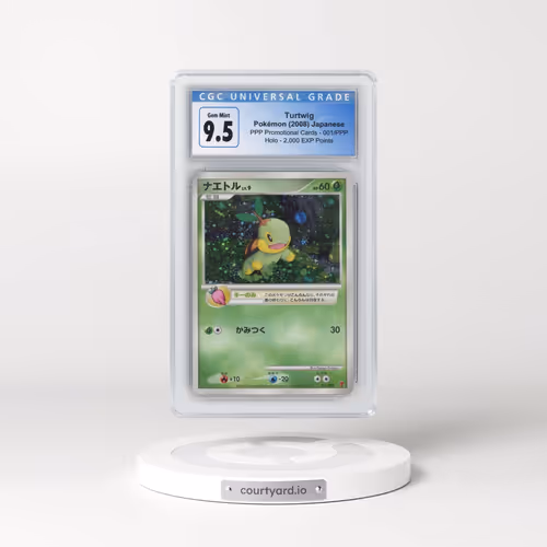 2008 PPP Promotional Cards #001/PPP Turtwig - 2,000 EXP Points (Holo) (CGC 10 GEM MINT)