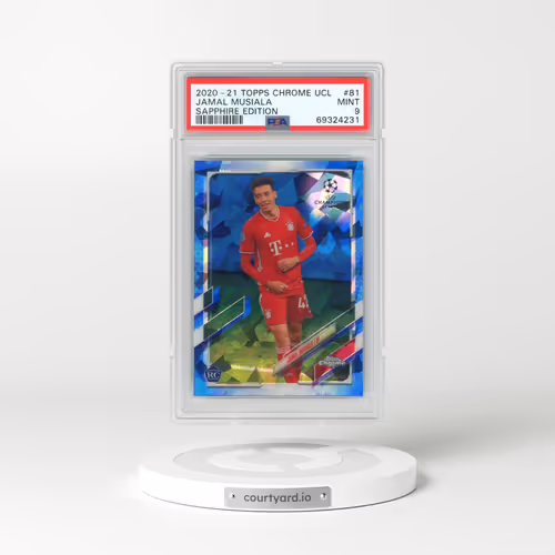 2020 Topps Chrome UEFA Champions League Sapphire Edition #81 Jamal Musiala (PSA 9 MINT)
