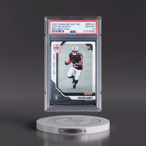 2025 Panini Instant NFL Rps First Look #RPSFL2 Ashton Jeanty (PSA 10 GEM MINT)