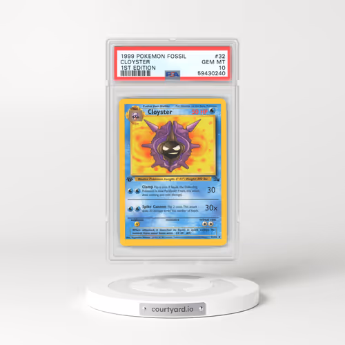 1999 Fossil #32 Cloyster - 1st Edition (PSA 10 GEM MINT)