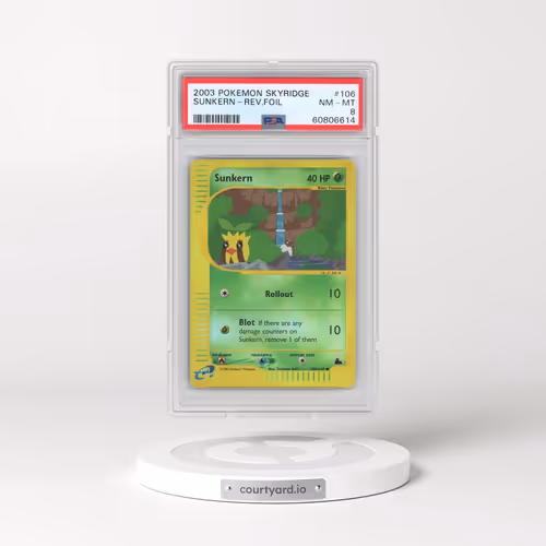 2003 Pokémon Skyridge #106 Sunkern - Reverse Foil (PSA 8 NM-MT)