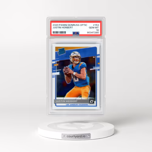 2020 Panini Donruss Optic #153 Justin Herbert (PSA 10 GEM MINT)