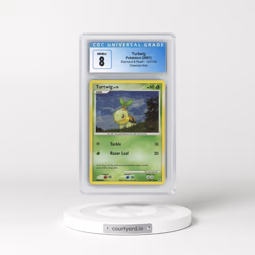 2007 Diamond & Pearl #103/130 Turtwig - Cosmos Holo (CGC 8 NM-MT)