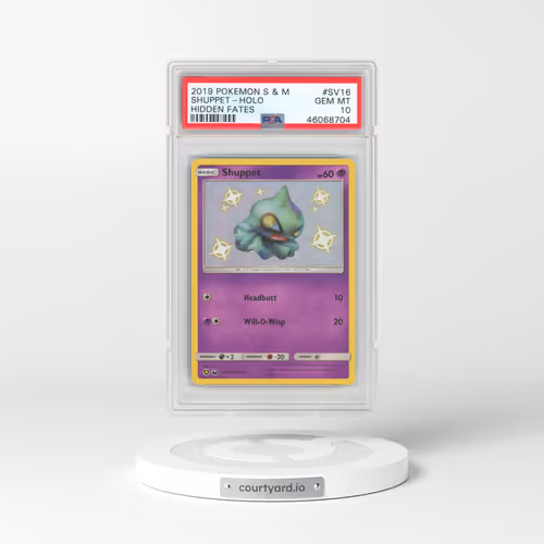 2019 Pokémon Sun & Moon Hidden Fates #SV16 Shuppet - Holo (PSA 10 GEM MINT)
