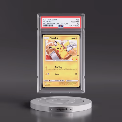 2021 Pokémon Mcdonald's Collection #25 Pikachu (PSA 10 GEM MINT)