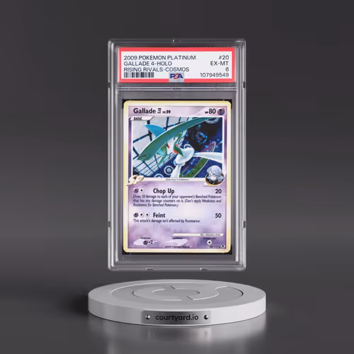 2009 Pokémon Platinum Rising Rivals #20 Gallade 4 - Holo Cosmos (PSA 6 EX-MT)