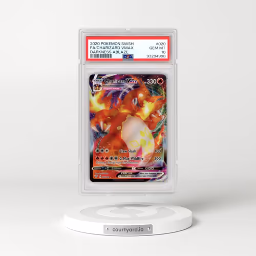 2020 Pokémon Sword & Shield Darkness Ablaze #020 Charizard Vmax - Full Art (PSA 10 GEM MINT)