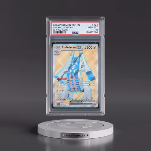 2024 Pokémon Ssp EN-Surging Sparks #224 Archaludon EX - Holo Ultra Rare (PSA 10 GEM MINT)