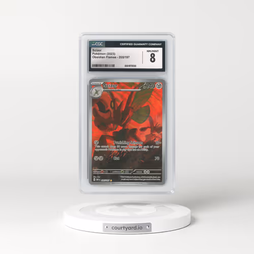 2023 Obsidian Flames - OBF EN #205/197 Scizor - Illustration Rare (CGC 8 NM-MT)