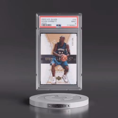 2003 Upper Deck Glass #33 Kevin Garnett - Gold (PSA 9 MINT)