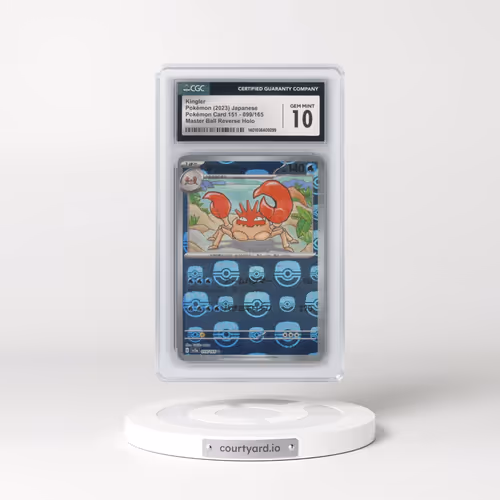 2023 Pokémon Card 151 #099/165 Kingler - Reverse Holo Master Ball (CGC 10 GEM MINT)
