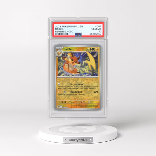 2023 Pokémon Pal EN-Paldea Evolved #064 Raichu - Reverse Holo (PSA 10 GEM MINT)