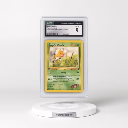 2000 Gym Challenge #82/132 Koga's Weedle - 1st Edition 1st Edition (CGC 9 MINT)
