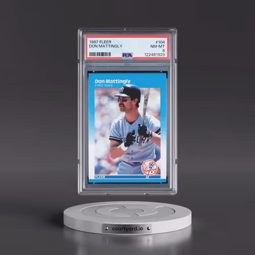 1987 Fleer #104 Don Mattingly (PSA 8 NM-MT)