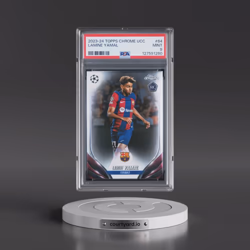 2023-24 Topps Chrome UEFA Club Competitions #64 Lamine Yamal (PSA 9 MINT)