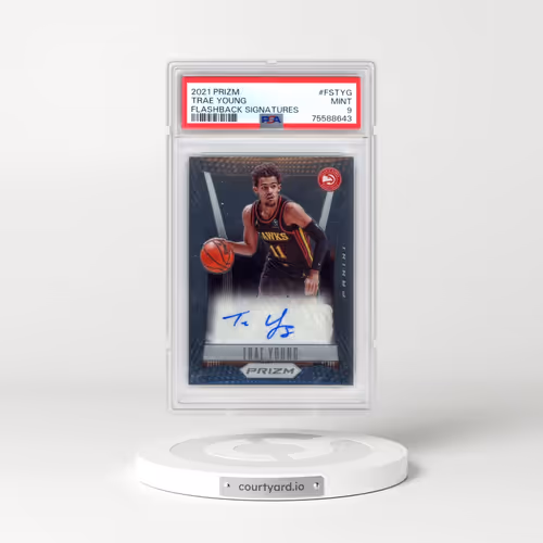 2021 Panini Prizm Flashback Signatures #FSTYG Trae Young (PSA 9 MINT)