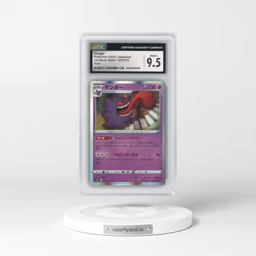 2021 Jet-Black Spirit #027/070 Gengar - Holo (CGC 9.5 MINT+)