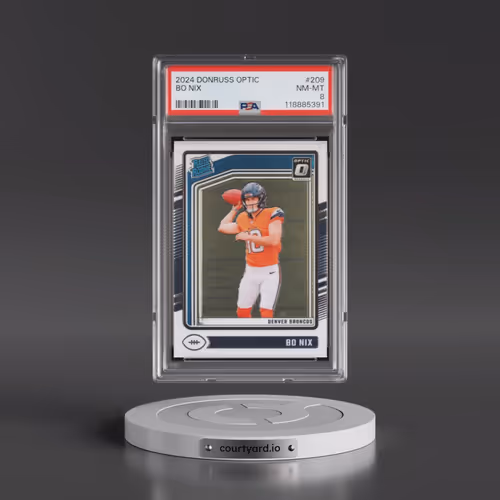 2024 Panini Donruss Optic #209 Bo Nix (PSA 8 NM-MT)