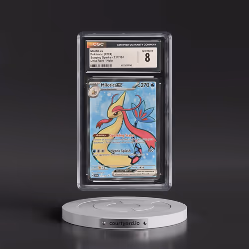 2024 Surging Sparks - SSP EN #217/191 Milotic ex - Ultra Rare Holo (CGC 8 NM-MT)