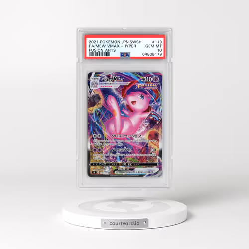 2021 Japanese Fusion Arts #119 Mew VMAX - Full Art Holo (PSA 10 GEM MINT)